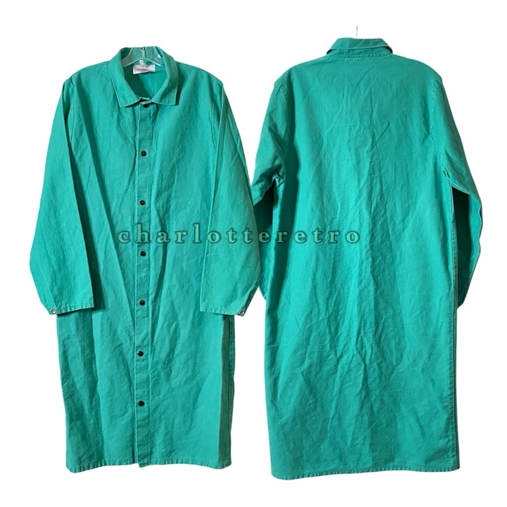 vtg Westex Welding Jacket • Snap Front Duster